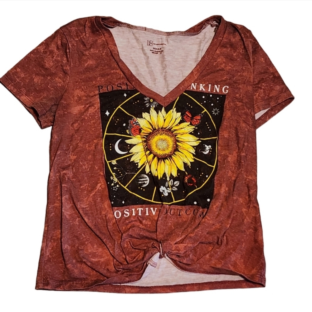 🌻💖 Sunflower Graphic Tee · No Boundaries · Juniors Small